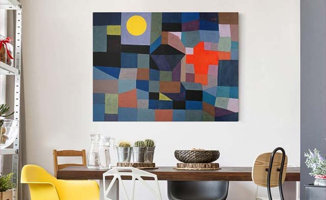 Leinwandbild abstrakt Paul Klee