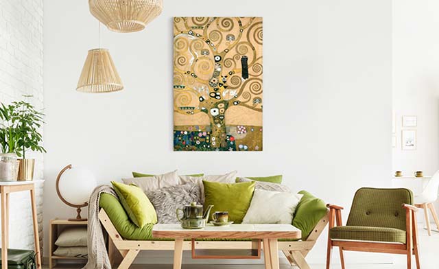 Leinwandbild Gustav Klimt Lebensbaum