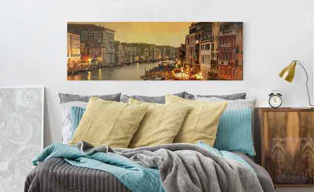 Leinwand-Bild Kunstdruck Hochformat 50x125 Bilder Italienische Straßen 