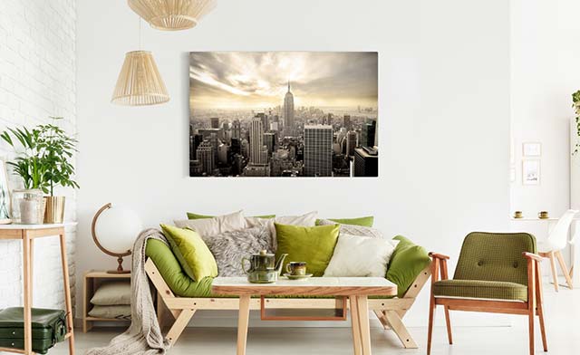 von  Visario Bilder 200x100cm XXL Bild New York auf Leinwand Nr 6301 