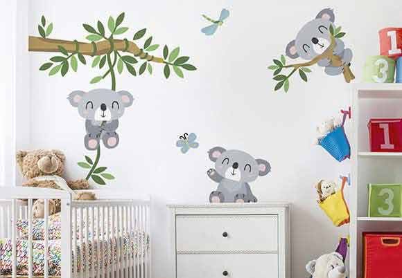 Wandtattoo Kinderzimmer Koala