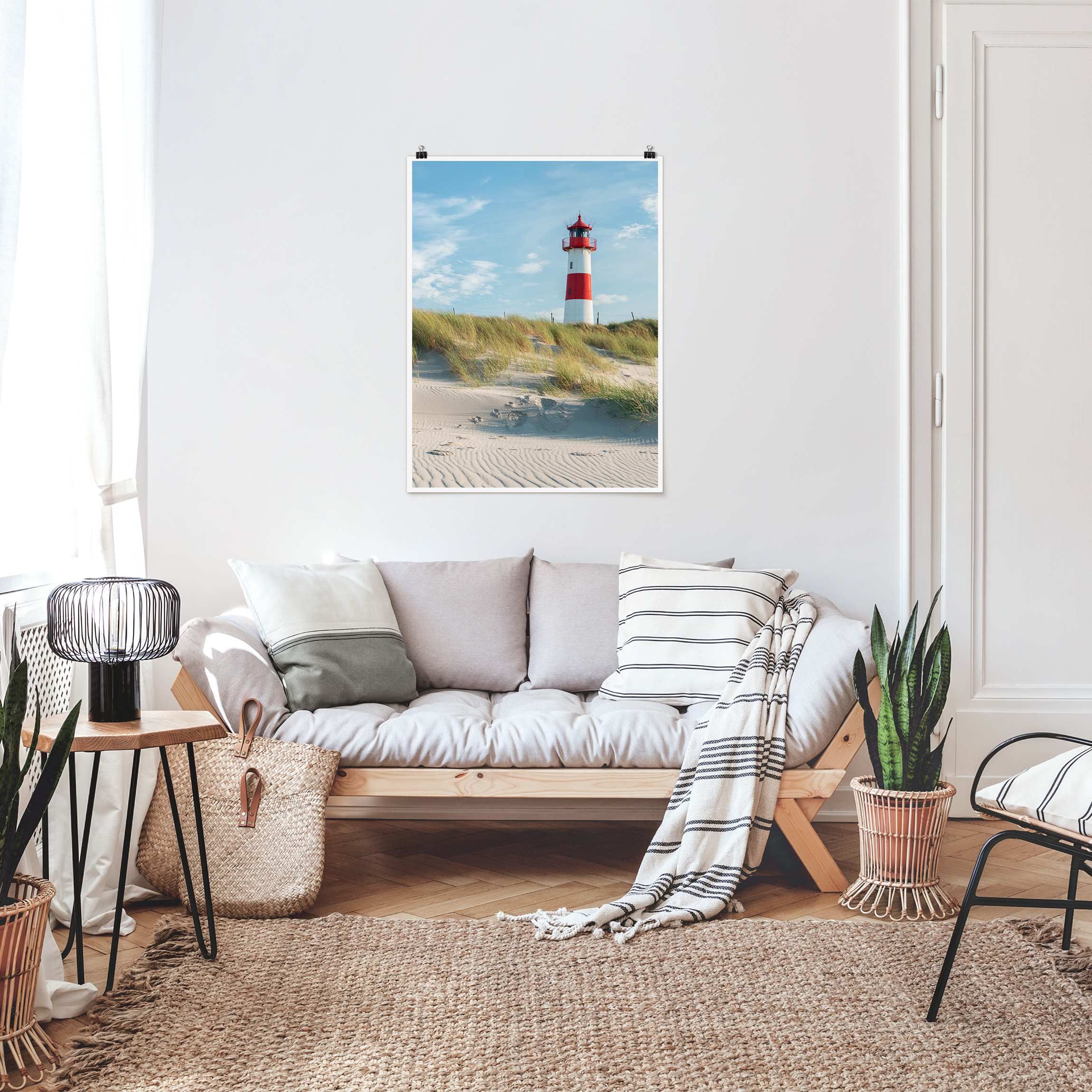 Bilderwelten | Nordsee der Poster Hochformat im 3:4 an Leuchtturm