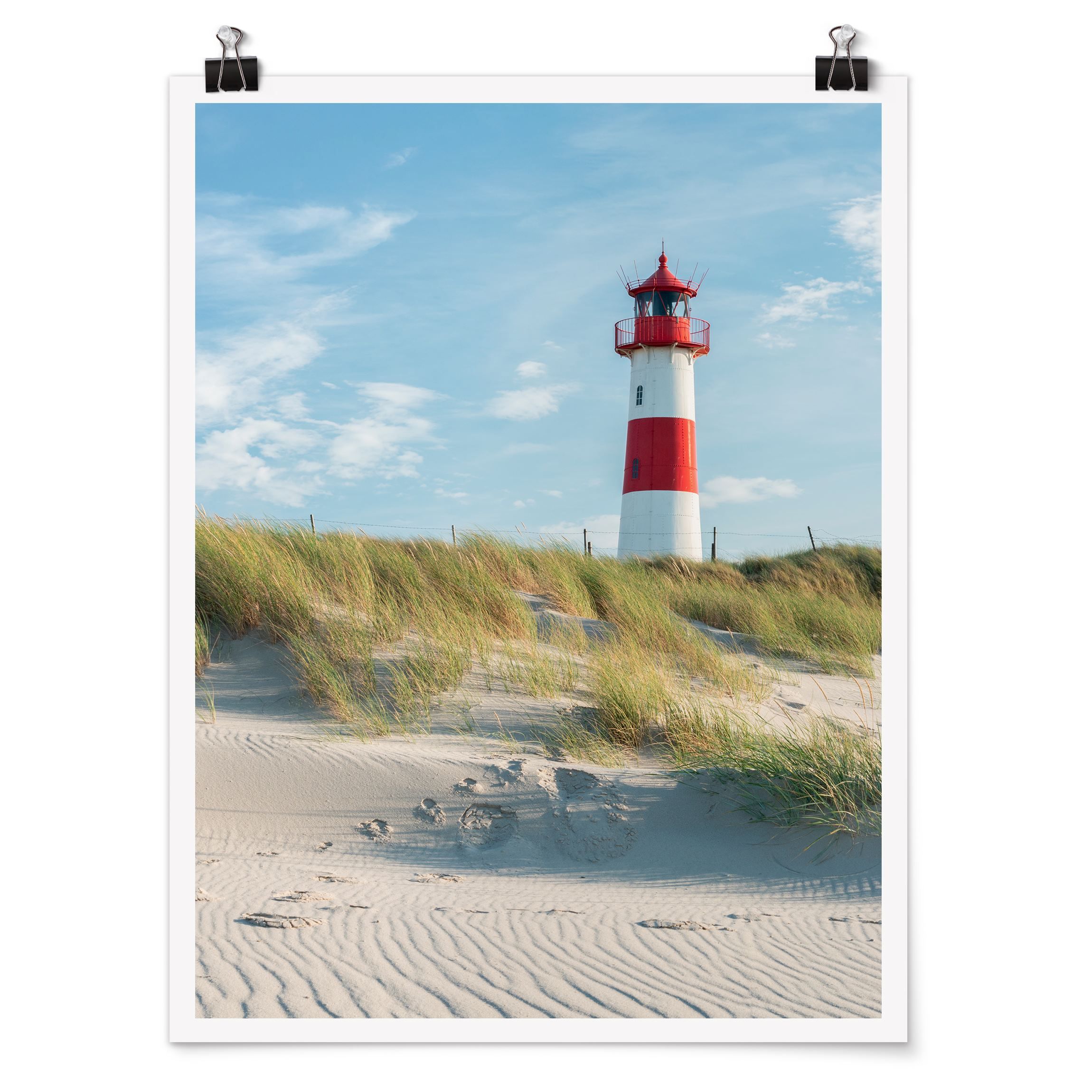 Leuchtturm an der Nordsee Poster im Hochformat 3:4 | Bilderwelten