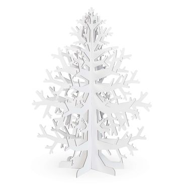 FOLDZILLA Weihnachtsbaum - Nachhaltiger Weihnachtsbaum weiß zum Bemalen/Bekleben
