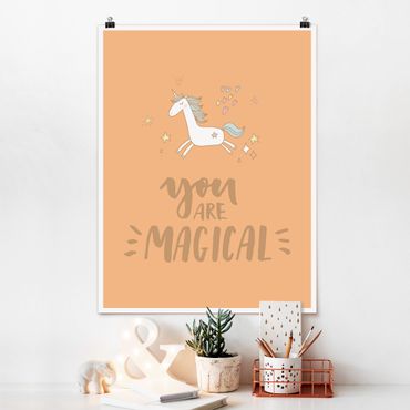 Poster - You are magical Unicorn - Hochformat 3:4