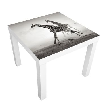 Möbelfolie für IKEA Lack - Klebefolie Giraffenjagd
