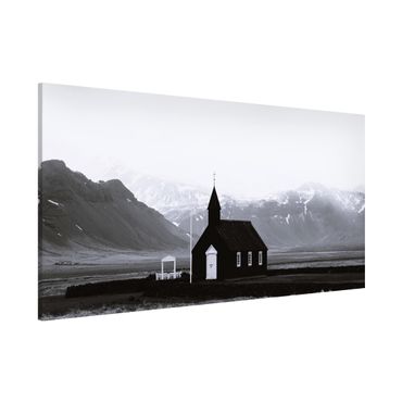 Magnettafel - Die schwarze Kirche - Panorama Querformat