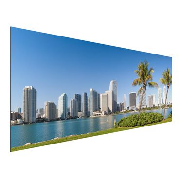 Alu-Dibond Bild - Miami Beach Skyline