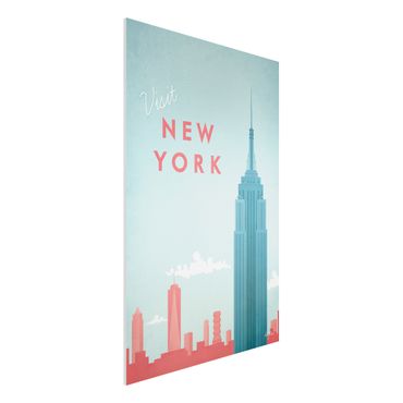 Forex Fine Art Print - Reiseposter - New York - Hochformat 3:2