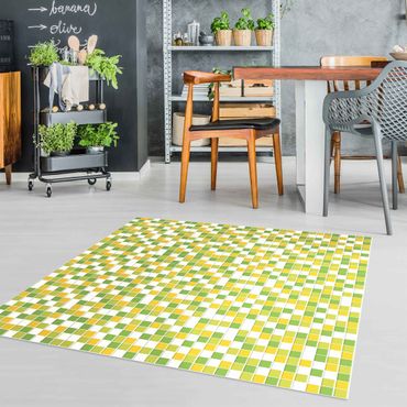 Vinyl-Teppich - Mosaikfliesen Frühlingsset - Quadrat 1:1