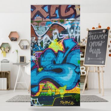 Raumteiler - Colours of Graffiti 250x120cm