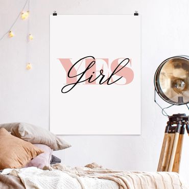 Poster - YES Girl - Hochformat 3:4