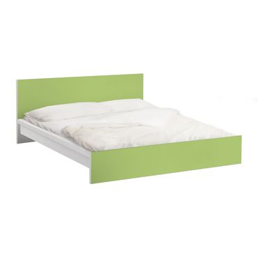 Möbelfolie für IKEA Malm Bett niedrig 140x200cm - Klebefolie Colour Spring Green