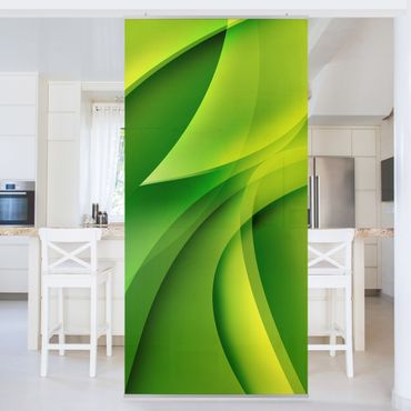 Raumteiler - Green Composition 250x120cm