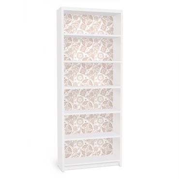 Möbelfolie für IKEA Billy Regal - Klebefolie Henna Grafik