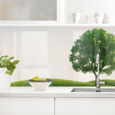 Küchenrückwand - Grüne Ruhe