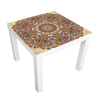 Möbelfolie für IKEA Lack - Klebefolie Farbiges Mandala