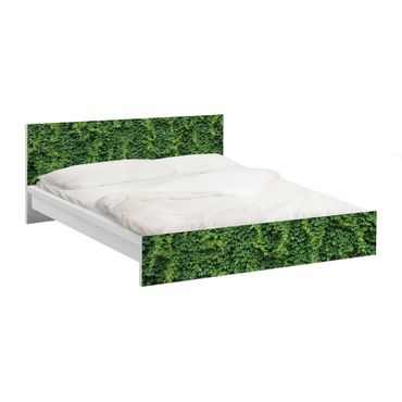 Möbelfolie für IKEA Malm Bett niedrig 140x200cm - Efeu