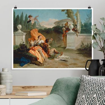 Poster - Giovanni Battista Tiepolo - Rinaldo und Armida - Querformat 3:4