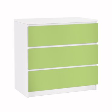 Möbelfolie für IKEA Malm Kommode - Klebefolie Colour Spring Green