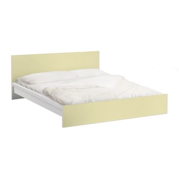Möbelfolie für IKEA Malm Bett niedrig 180x200cm - Klebefolie Colour Crème