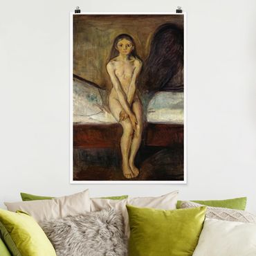 Poster - Edvard Munch - Pubertät - Hochformat 3:2