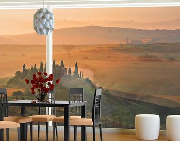 Fensterfolie - XXL Fensterbild Dreams of Tuscany - Fenster Sichtschutz