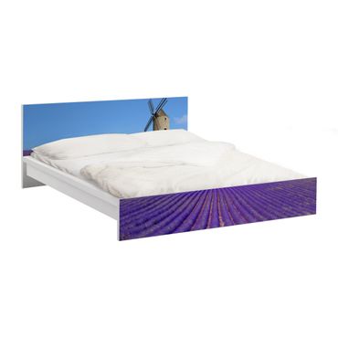 Möbelfolie für IKEA Malm Bett niedrig 180x200cm - Klebefolie Lavendelduft in der Provence