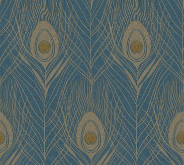 Architects Paper Mustertapete Absolutely Chic in Blau, Gelb, Metallic