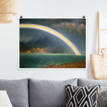 Poster - Albert Bierstadt - Regenbogen über Jenny Lake - Querformat 3:4