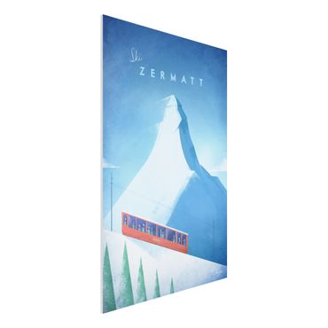 Forex Fine Art Print - Reiseposter - Zermatt - Hochformat 3:2