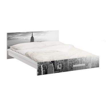 Möbelfolie für IKEA Malm Bett niedrig 160x200cm - Klebefolie No.34 Manhattan Skyline Panorama