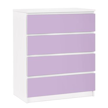 Möbelfolie für IKEA Malm Kommode - selbstklebende Folie Colour Lavender