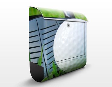 Wandbriefkasten - Playing Golf - Briefkasten Weiß