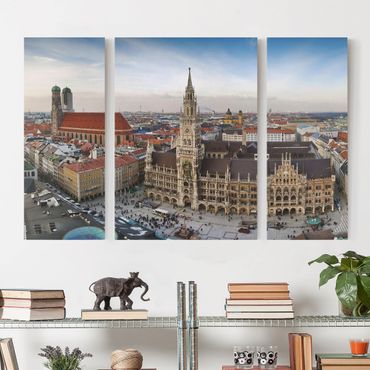 Leinwandbild 3-teilig - City of Munich - Triptychon