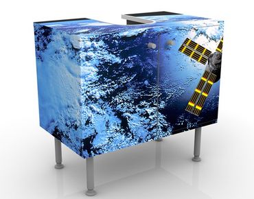 Waschbeckenunterschrank - Space Runner - Badschrank Blau