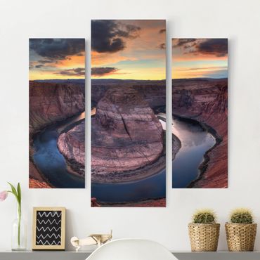 Leinwandbild 3-teilig - Colorado River Glen Canyon - Galerie Triptychon