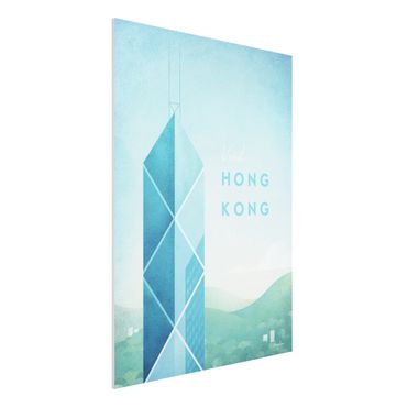 Forex Fine Art Print - Reiseposter - Hong Kong - Hochformat 4:3