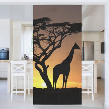Raumteiler - African Sunset 250x120cm