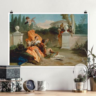 Poster - Giovanni Battista Tiepolo - Rinaldo und Armida - Querformat 2:3