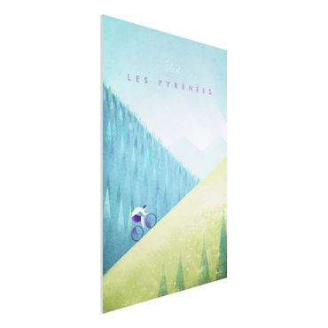 Forex Fine Art Print - Reiseposter - Die Pyrenäen - Hochformat 3:2