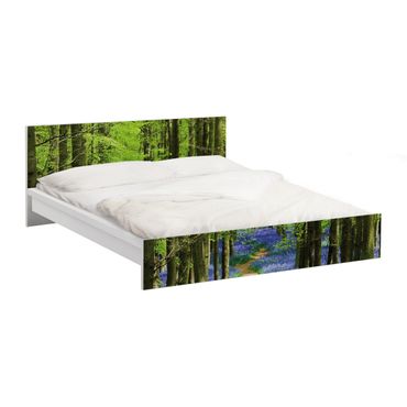 Möbelfolie für IKEA Malm Bett niedrig 160x200cm - Klebefolie Wanderweg in Hertfordshire