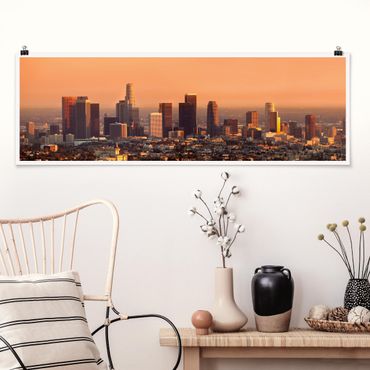 Poster - Skyline of Los Angeles - Panorama Querformat