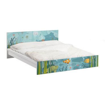 Möbelfolie für IKEA Malm Bett niedrig 140x200cm - Klebefolie No.EK57 Meereslandschaft