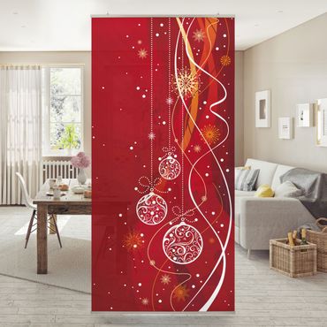 Raumteiler - Weihnachtliche Dekoration 250x120cm