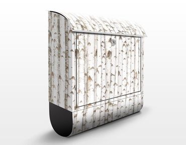 Briefkasten Holz - No.YK15 Birkenwand - Wandbriefkasten