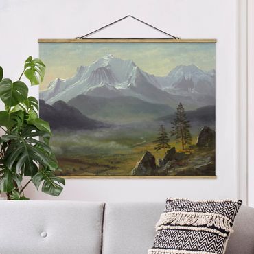 Stoffbild mit Posterleisten - Albert Bierstadt - Mont Blanc - Querformat 4:3