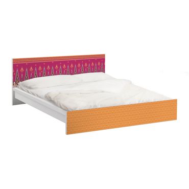 Möbelfolie für IKEA Malm Bett niedrig 180x200cm - Klebefolie Sommer Sari