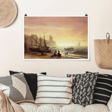 Poster - Albert Bierstadt - Fischereiflotte - Querformat 2:3