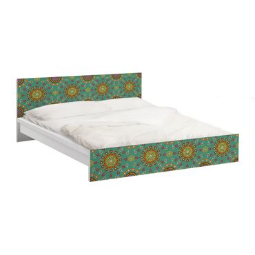 Möbelfolie für IKEA Malm Bett niedrig 140x200cm - Klebefolie Ethno Design